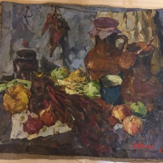 Картина "Натюрморт", Кожанов Н.В., 1984