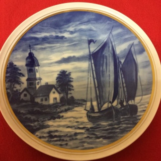 Декоративная тарелка «Морской пейзаж», Wallendorf (Валендорф)