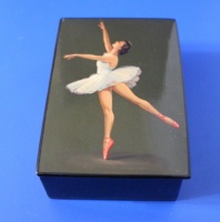 Шкатулка «Балерина» Федоскино 1959 год