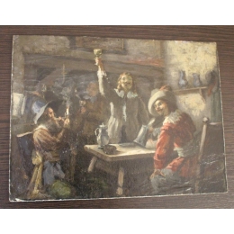 Картина "Д'артаньян и три мушкетера",Германия 
