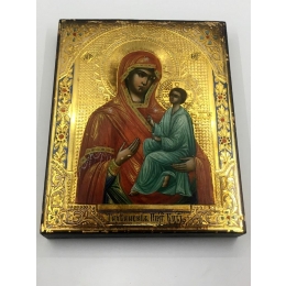 Икона "Тихвинская Божья матерь" Российская империя  ХIX в    