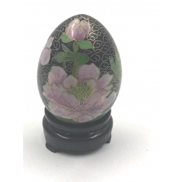 Декоративное яйцо "Цветы" Китай Клуазоне 1970-е гг  