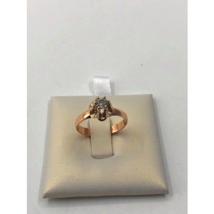 Золотое кольцо с бриллиантом (золото 585 пробы 1 бриллиант) СССР  