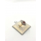 Золотое кольцо с рубином и фианитами (золото 750 пробы 1 рубин  фианиты) СССР    
