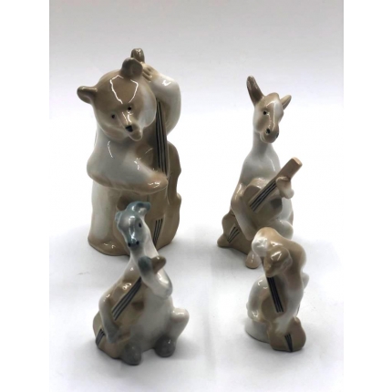 Фарфоровая композиция "Квартет" СССР ЛФЗИ 1950-е гг 