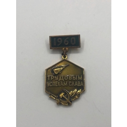 Медаль"Трудовым Успехам Слава" СССР ЛМД 1960 г   