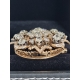 Золотая с алмазами брошь (золото 56 пробы Алмазы) Российская империя  ХIХ в