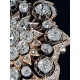 Золотая с алмазами брошь (золото 56 пробы Алмазы) Российская империя  ХIХ в