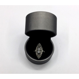 Золотое кольцо с бриллиантами  (золото 56 пробы бриллианты 8 шт) Российская империя ХIХ в 