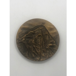 Настольная медаль "Восхождение на Эверест" СССР 1982 г