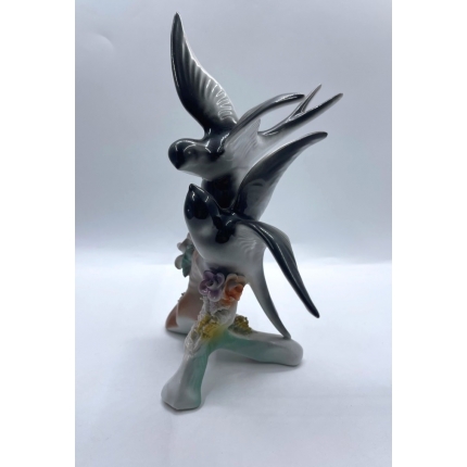 Фарфоровая статуэтка "Ласточки" Румыния 1970-е гг