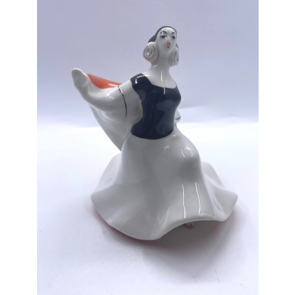 Фарфоровая статуэтка "Испанский танец" СССР ЛФЗИ 1960-е гг   