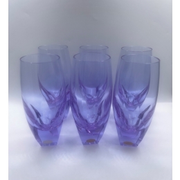 Стеклянные стаканы (6 шт) Чехия Moser 1960-е гг
