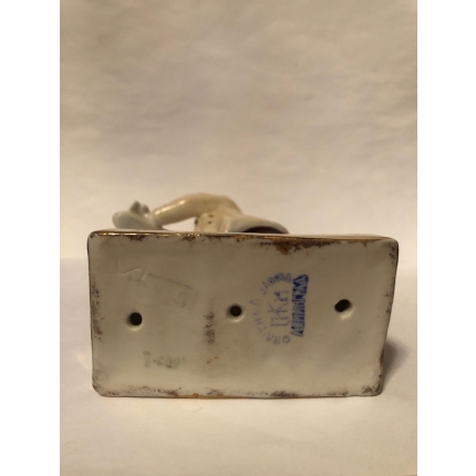 Фарфоровая статуэтка "Клоун Вяткин с собачкой"