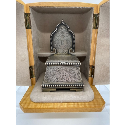 Серебряная солонка " стульчик" Хлебников.