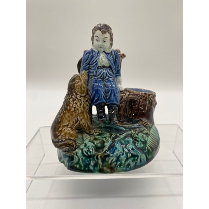 Спичечница "Мальчик с собакой" М.С Кузнецов