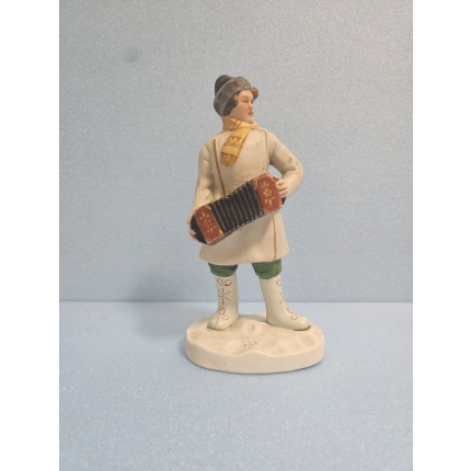 Фарфоровая статуэтка " Гармонист" Вербилки