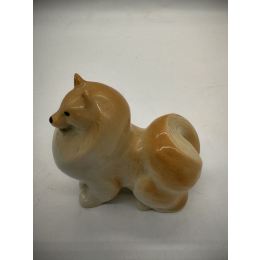 Фарфоровая статуэтка " Шпиц" ЛФЗ. СССР 