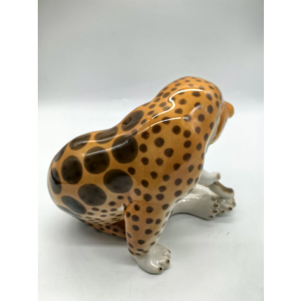 Фарфоровая статуэтка Леопард. ЛФЗ