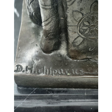 Бронзовая статуэтка D.H. Chparus "  Египетская танцовщица"