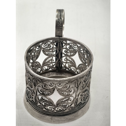 Мельхиоровый подстаканник. СССР.