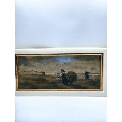 Картина  " Крестьянка с вилами" 19 век.