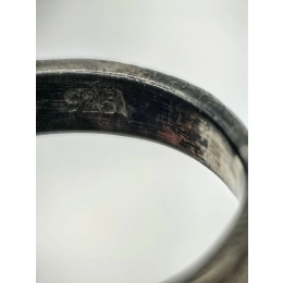 Винтажное серебряное кольцо с аметистом.