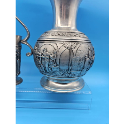 Оловянный кувшин со стаканом. Германия. 