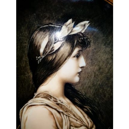 Фарфоровая тарелка "Братья Дежорж" 1900 год