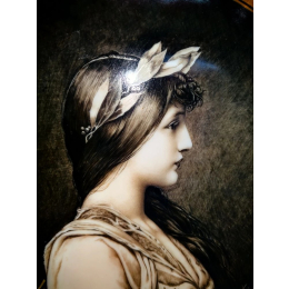 Фарфоровая тарелка "Братья Дежорж" 1900 год