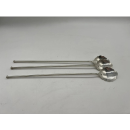 Серебряные ложечки для коктейля. 