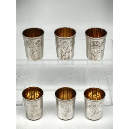 Набор серебряных рюмок. 875 проба. СССР