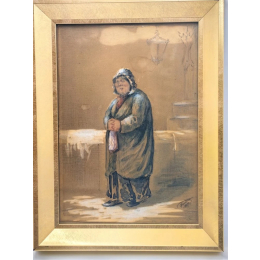 Картина " Горожанка" 1857г. Жуковский Р.К